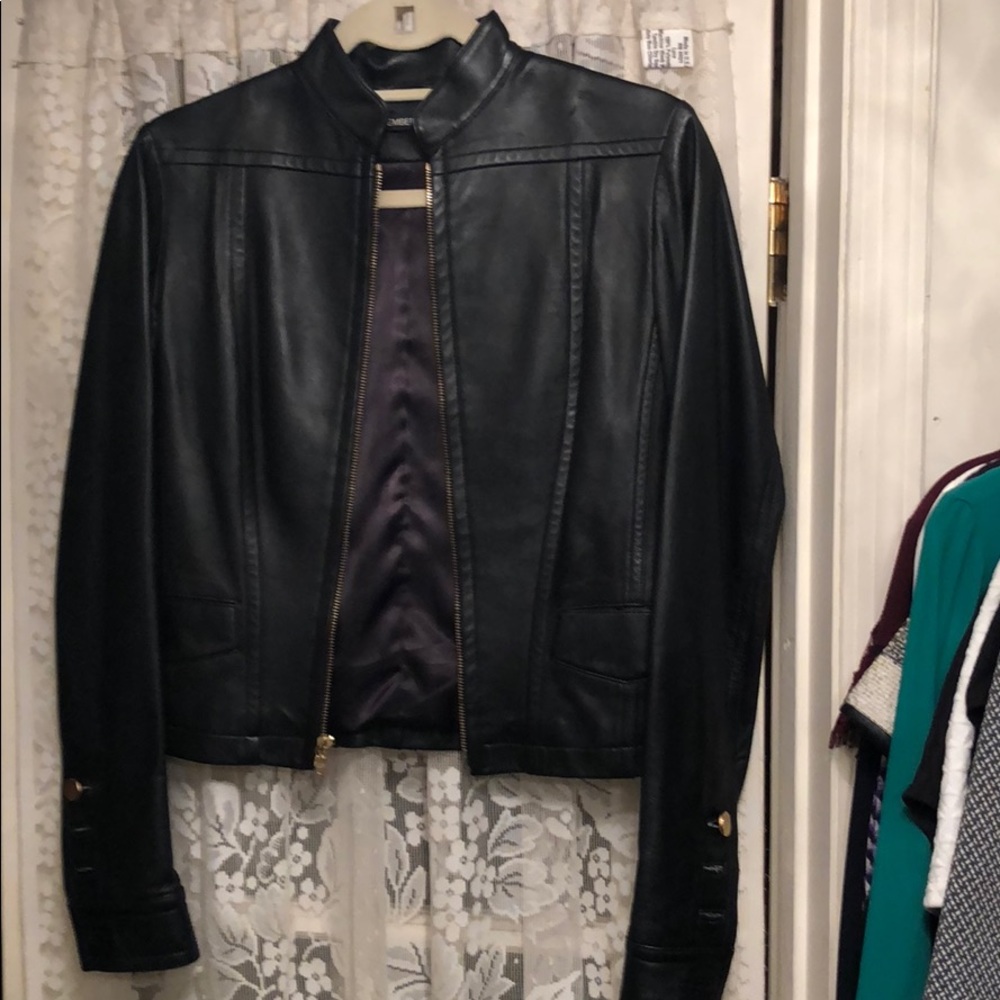 Black Members Only Leather Jacket